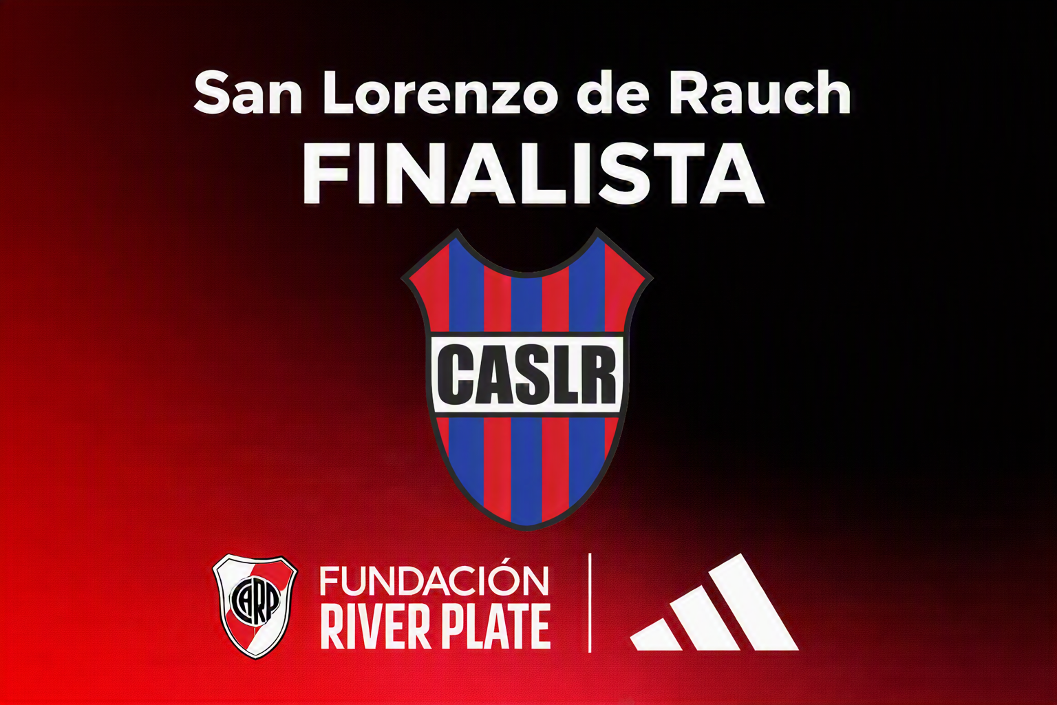 San Lorenzo de Rauch entre los cinco finalistas del Premio Fundación River Plate – adidas