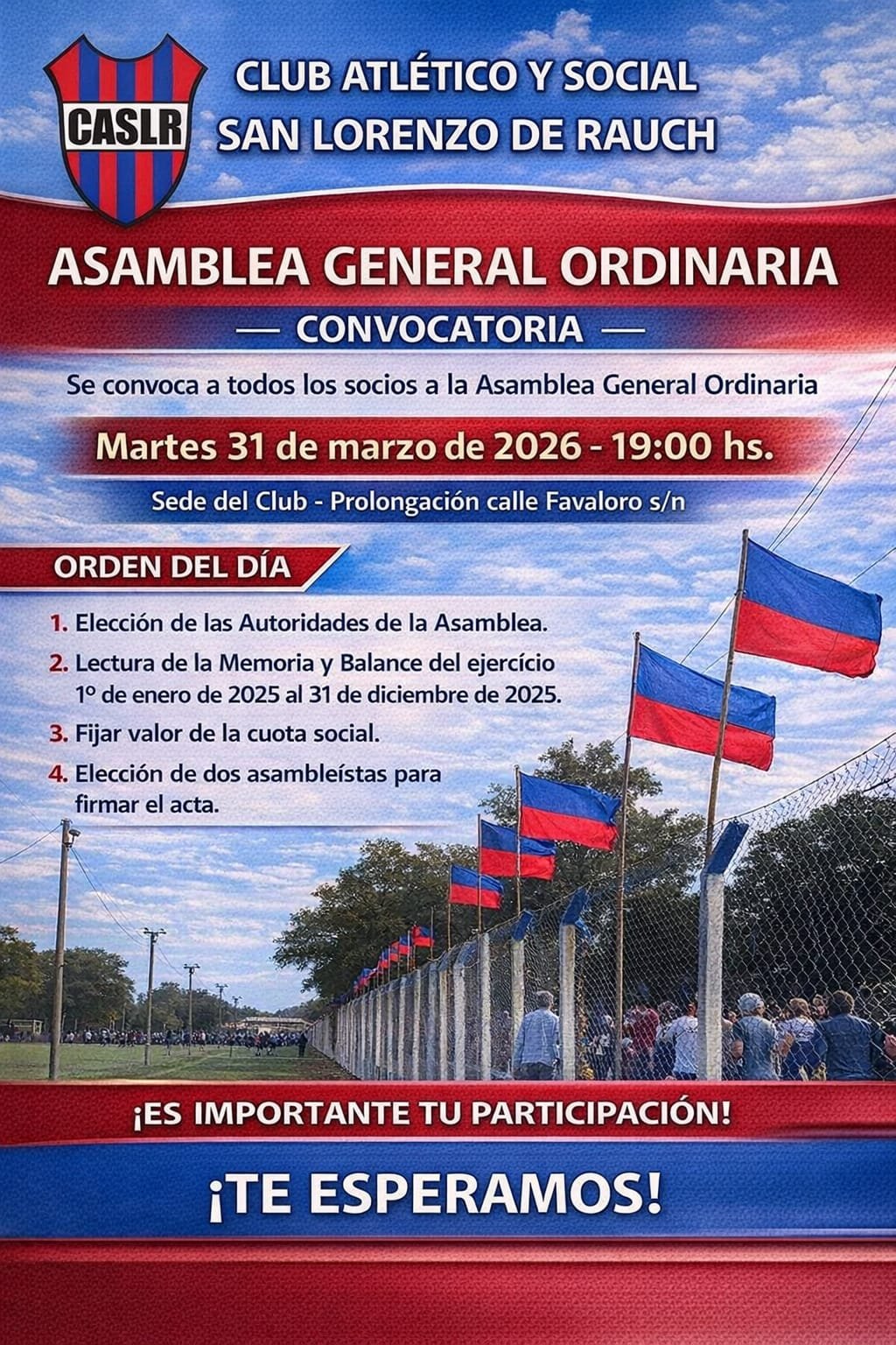 Convocatoria a Asamblea General Ordinaria